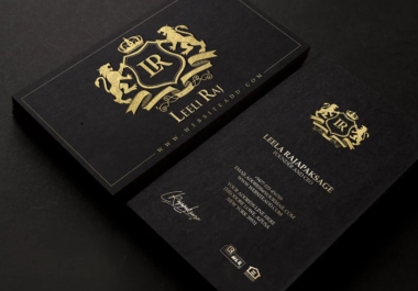 create luxury business card design
