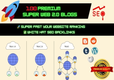 I Will Manually Build 100 High-Quality Web 2.0 Backlinks for SEO Optimization