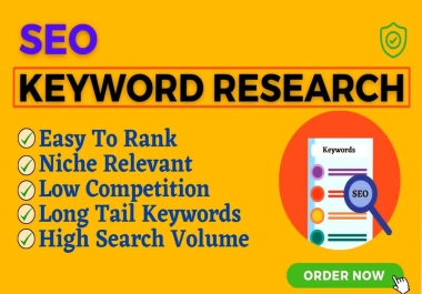 I will do Profitable and effective keyword research to rank your site faster
