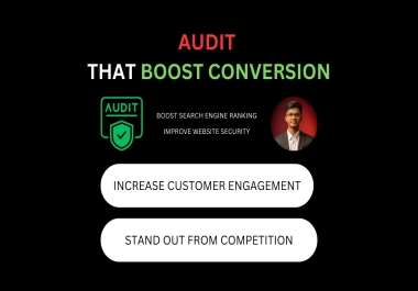 I will do an advanced website audit and analysis for improved performance