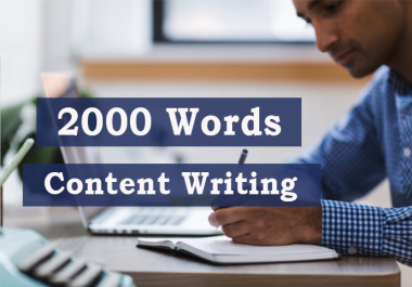I Will Write A High Quality 2000 Words SEO Article Or Blog Post With Images