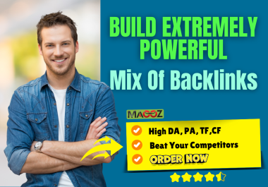 I'll boost your rankings with a powerful mix of high-authority SEO backlinks