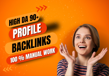 Boost Your SEO 50 Profile Backlinks 90+ High Authority Sites