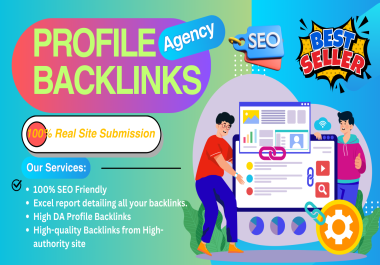 I will build 70 high da dr profile backlinks manually