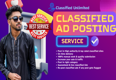 I will do classified ads posting top USA classified ad site