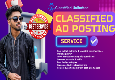 I will do classified ads posting top USA classified ad site 