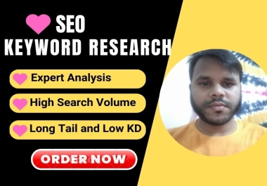 I will provide the best SEO keywords research for your website to rank on google.