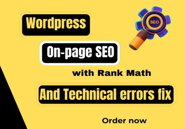 I will provide wordpress onpage SEO and fix technical errors