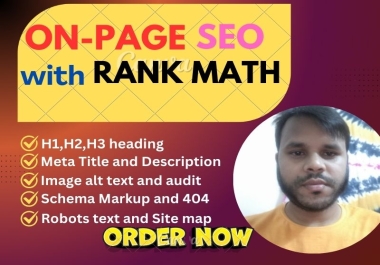 I will do perfect rank math on-page SEO