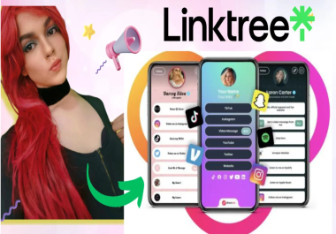 I will create and setup linktree biolink landing page for social media