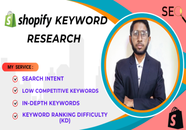 I will do Shopify Keywords Research for your website 