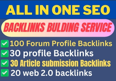 All In One Backlinks Package For Google Ranking