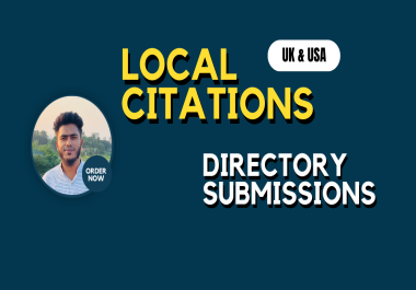 I will Build 50 Local Citations and directory Submissions For UK, USA