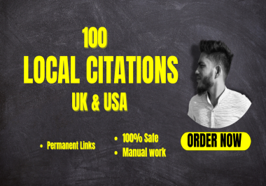 I will Build 50 Local Citations and directory Submissions For UK,  USA