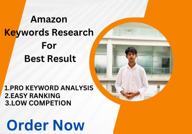 I will do a keyword research for your amazon listing