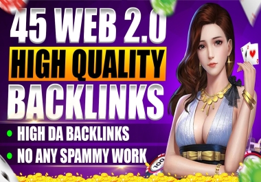 Elevate Your Website's Google Ranking with 45 High-Quality Web 2.0 Backlinks