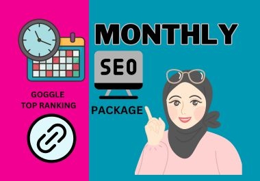 Get Comprehensive Monthly SEO Package with Premium Backlinks
