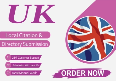 I will create 350 UK local citations for local SEO