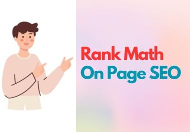 I will do On-page SEO by using Rank Math