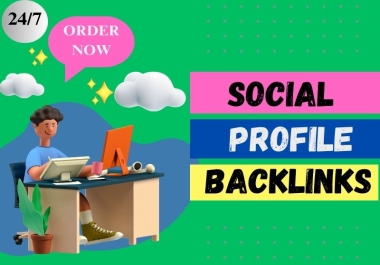 I will do 60 high authority profile backlinks, SEO link building