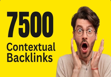 7500 SEO Backlinks Contextual Web 2.0 Backlinks Dofollow - High DA50