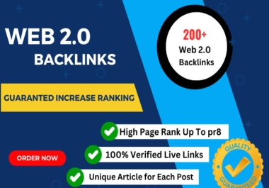 Get 200+ High Authority Web2.0 Blog Backlinks To Skyrocket Your Website visibility 