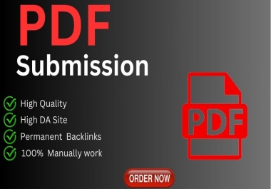 I will create high quality 50 PDF submission backlinks