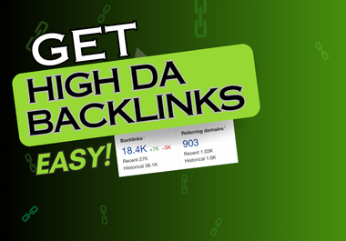 Make Powerful Web with High DA Quality Backlinks