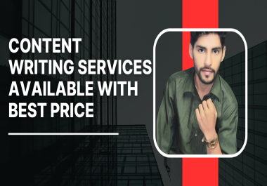 Content writing Services Available with Best Price