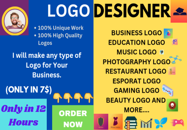 I will make any type of Logo for you