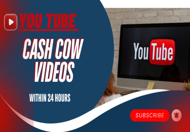 I will create automated cash cow cash channel Videos 