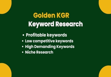 I will do keyword research and SEO optimization 