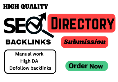 Instant Approval 50 Dofollow Directory backlink manual work Buy 3 Get 1 free
