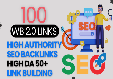 Build 100 DA50+ high power USA SEO backlinks, link building