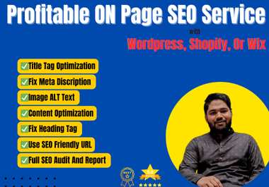 Best On Page SEO Service for WordPress,  Shopify,  Or Wix