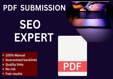 Hurrah 40 effective PDF submission/share on top high DA,  PA,  site Low spam backlink