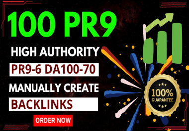 Create 100+ UNIQUE Manual PR9 DA 90+ Safe SEO Backlinks Increase your Google Ranking