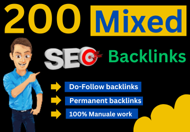 Full off-page SEO 40 mixed Dofollow backlinks Service share on top high DA, PA, site Low spam