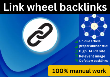 Manually 60 Powerful Link Wheel Web 2.0 Dofollow SEO Backlinks With High Authority