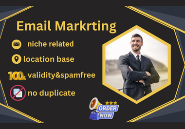 provide niche related location targated email list for your bussiness