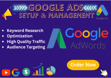 I will setup, manage and optimize google ads AdWords PPC campaign 