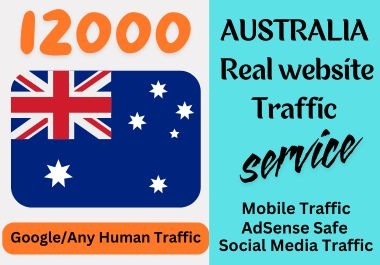 12000 AUSTRALIA Real Organic website Traffic