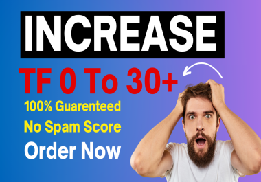 I will Increase Trust Flow TF 30+ By Off-page SEO Backlinks superfast