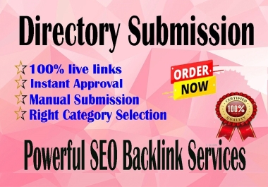 I will create 100 High-Quality Directory submission for Improved SEO!