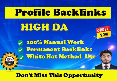 I will Create 150 Pr9 Backlinks high authority off page SEO Profile backlinks 