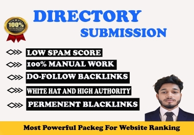 I'll personally create 100 directory submissions with rapid, high-authority approval.