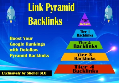 I will Create 350 Multi-Tier Link Pyramid Service on Google Ranking