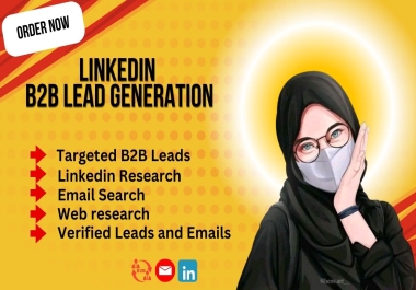 I Will Linkedin Lead Generation,B2B Lead generation And Web Research