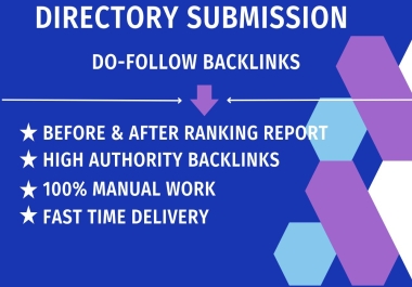 I will do 70 SEO Manually directory submission 