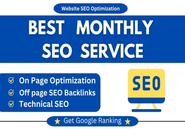 Comprehensive Monthly SEO Service Package for Top Google Rankings